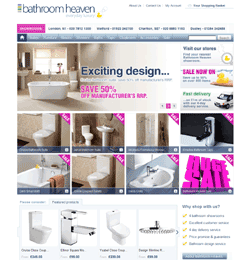 The relaunched Bathroom Heaven website